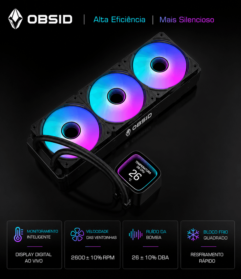 Water cooler OBSID LiquidCore Pro 360